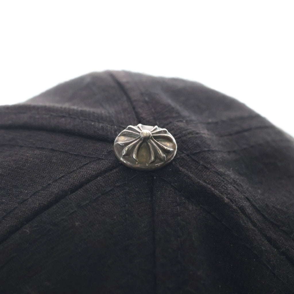 CHROME HEARTS(クロムハーツ) フロント ホースシュー刺繍 ベースボールキャップ ブラック