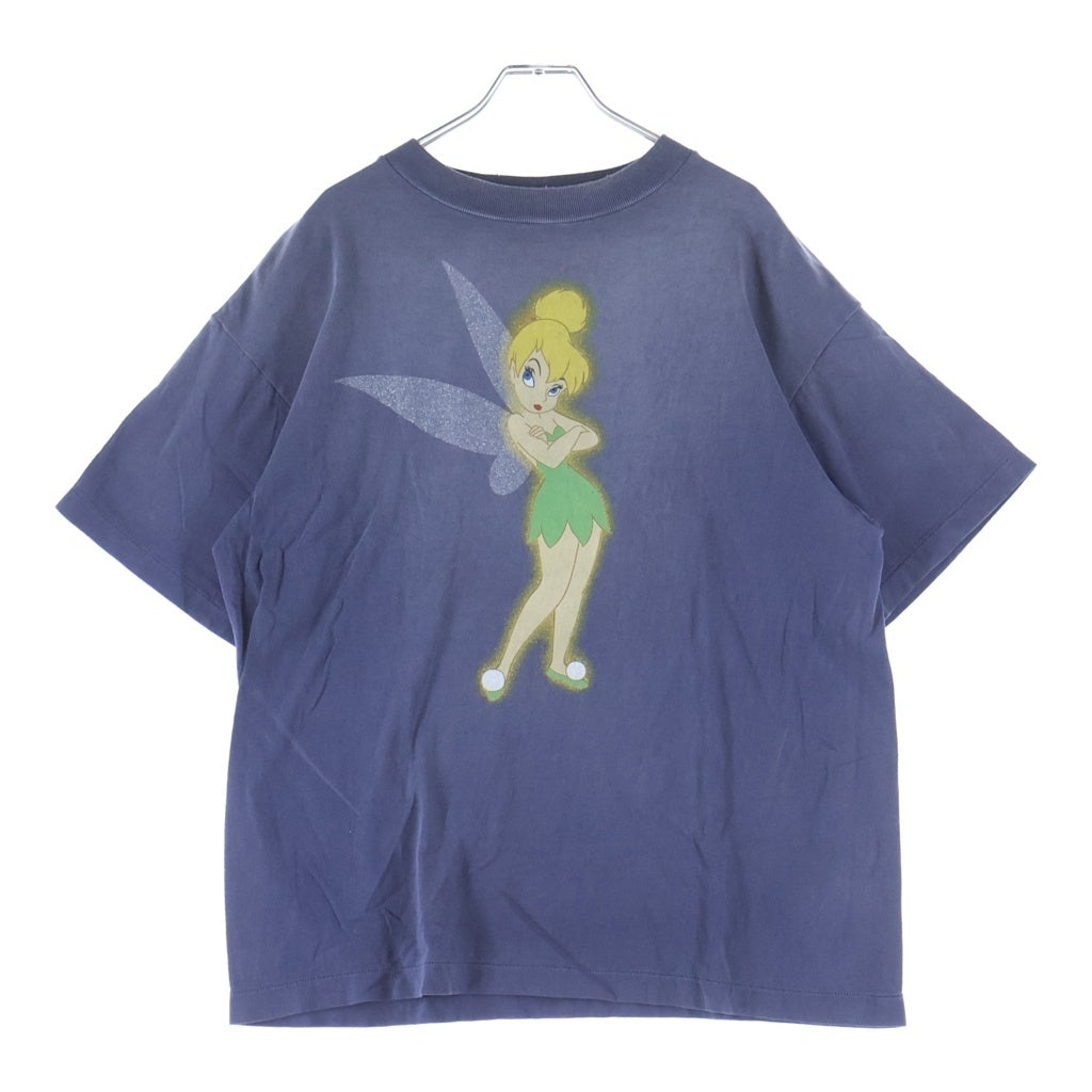 SAINT MICHAEL(セントマイケル) 26SS ×Disney TINKER BELL DSN_SS TEE ティンカーベル クルーネック半袖Tシャツカットソー ネイビー SM-MK3-0000-C79