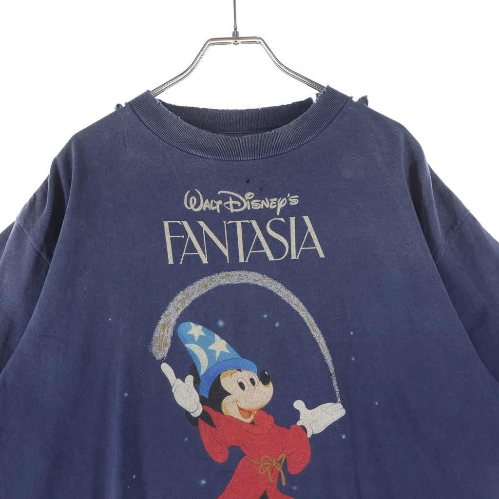 SAINT MICHAEL(セントマイケル) 25SS FANTASIA SS TEE ファンタジア クルーネック半袖Tシャツカットソー ネイビー SM-HR8-0000-C65