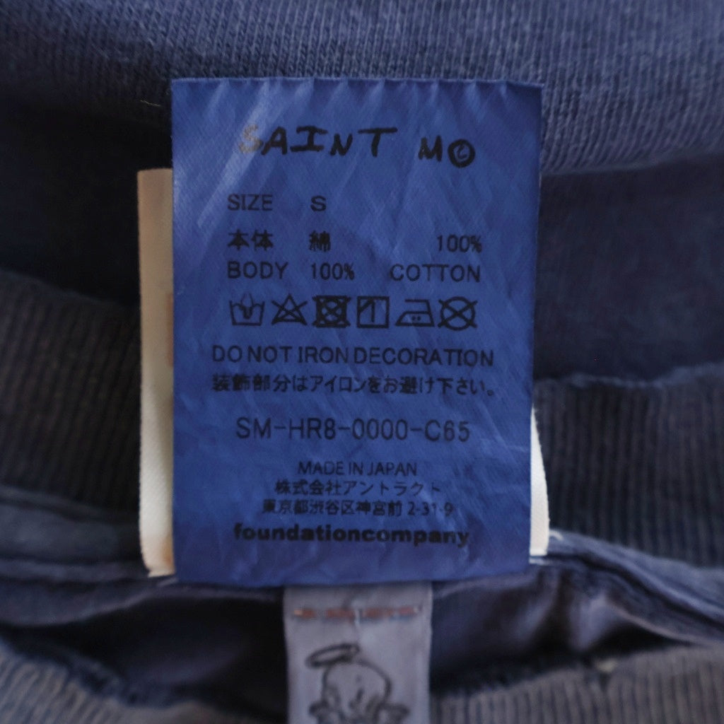SAINT MICHAEL(セントマイケル) 25SS FANTASIA SS TEE ファンタジア クルーネック半袖Tシャツカットソー ネイビー SM-HR8-0000-C65