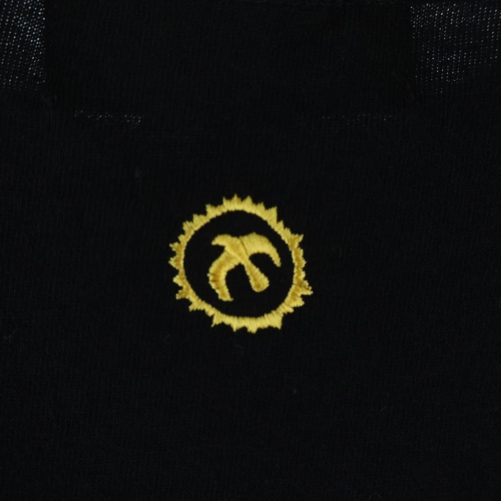goro's(ゴローズ) mitakuye oyasin フロントプリントクルーネック半袖Tシャツカットソー ブラック/イエロー