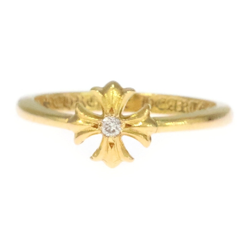 CHROME HEARTS(クロムハーツ) 22K BUBBLEGUM CH PLS 1/DIA バブルガム CHプラスリング 1ダイヤ ゴールド -