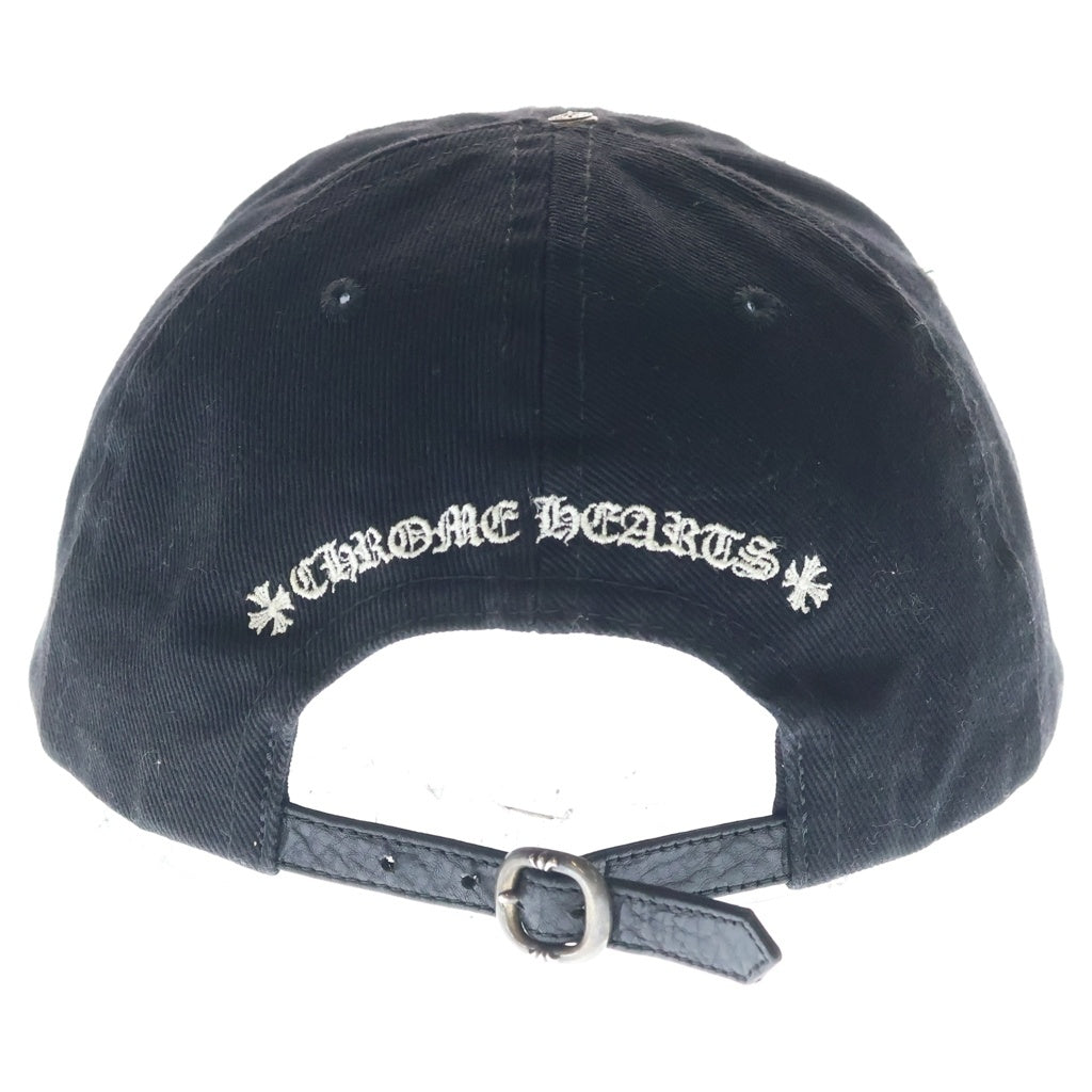 CHROME HEARTS(クロムハーツ) Chomper Patch Leather Belt Trucker Cap チョンパーパッチ レザーベルト トラッカーキャップ 帽子 ブラック