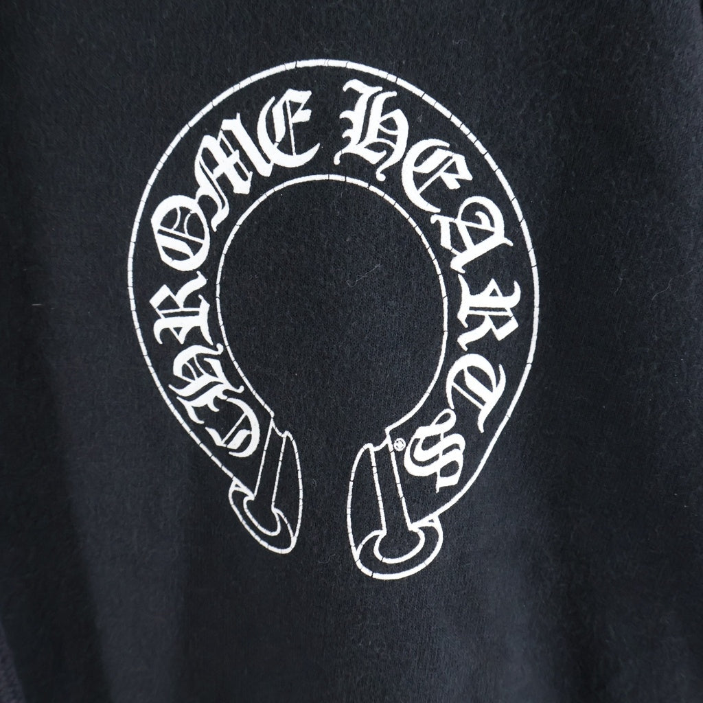 CHROME HEARTS(クロムハーツ) ×MATTY BOY Chomper Horseshoe Hoodie マッティボーイ チョンパー ホースシュー プルオーバースウェットパーカー ブラック