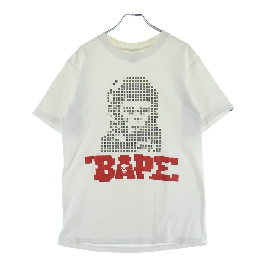 A BATHING APE(アベイシングエイプ) 90S avvilタグ 猿の惑星 クルーネック半袖Tシャツカットソー ホワイト