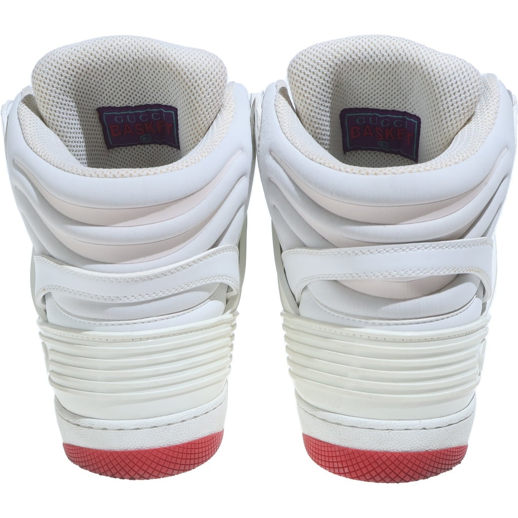 GUCCI(グッチ) GGスプリーム レザー ハイカットスニーカー ホワイト 673077