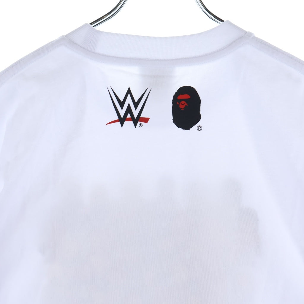 A BATHING APE(アベイシングエイプ) ×WWE WRESTLERS BABY MILO RELAXED FIT TEE フロントプリント クルーネック半袖Tシャツカットソー 2L73-110-920