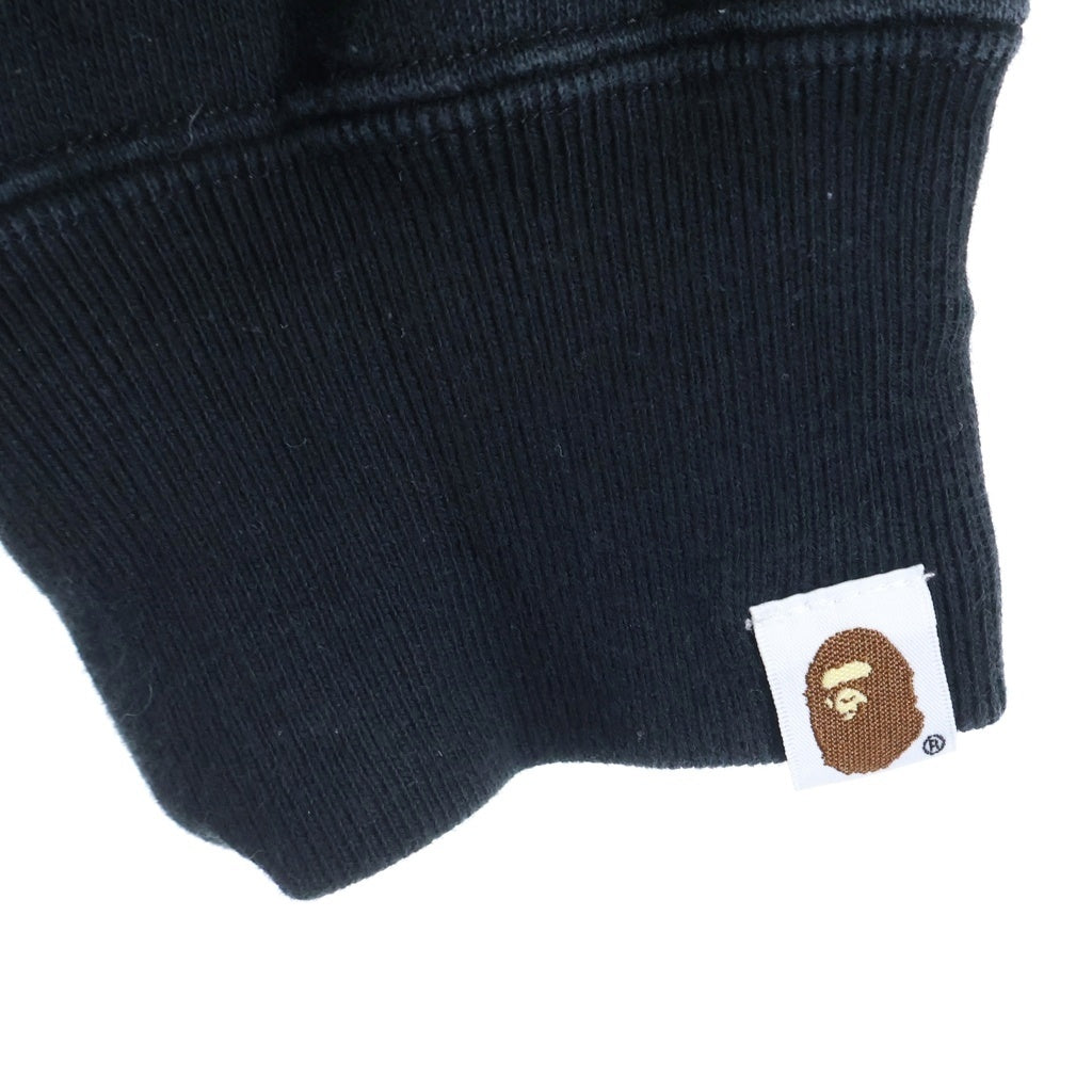 A BATHING APE(アベイシングエイプ) JAPAN APE HEAD CREWNECK 両面プリントクルーネック長袖スウェット ブラック 001SWK221003F