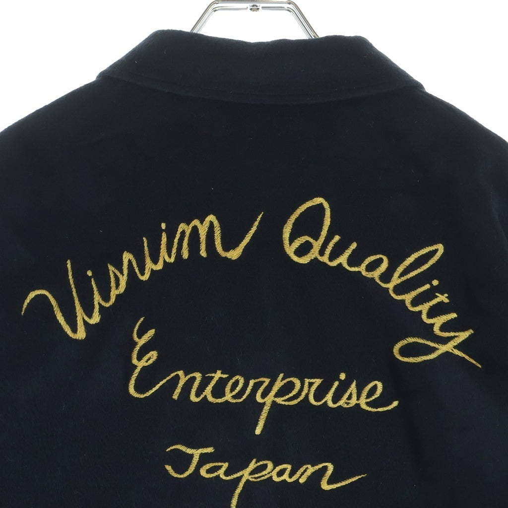VISVIM(ヴィスヴィム) Norad Brushed Silk Jacket タイガー刺繍 ブラッシュド シルクブルゾンジャケット ブラック 0125205013006