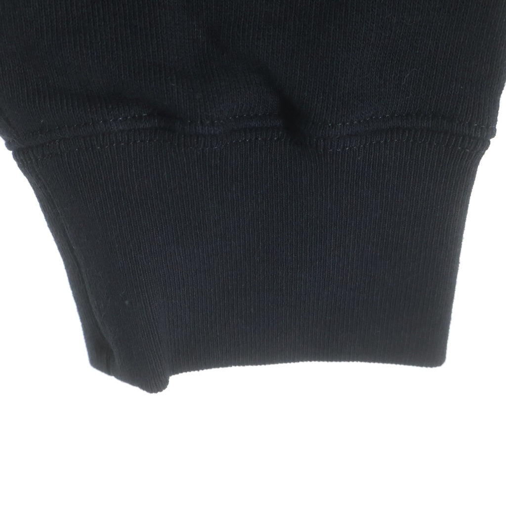 JIL SANDER +(ジルサンダープラス) ロゴパッチ クルーネック長袖スウェットトレーナー ブラック J47GU0104 J20039