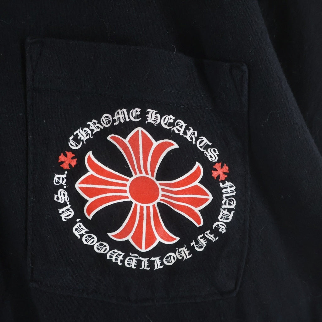 CHROME HEARTS(クロムハーツ) Made in Hollywood CHplus L/S Tee メイドインハリウッド 両面CHプラスプリント クルーネック長袖Tシャツカットソー ブラック -