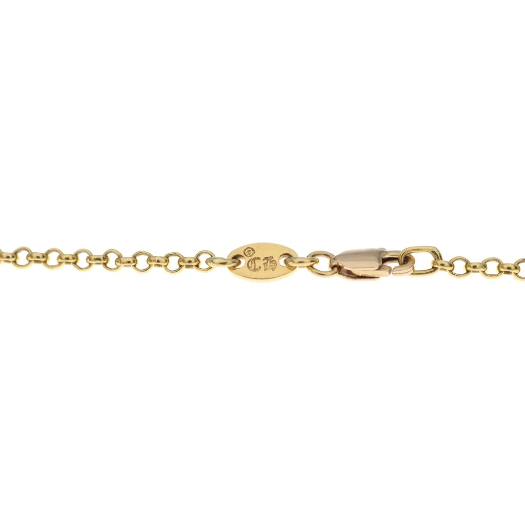 CHROME HEARTS(クロムハーツ) 22K NECKCHAIN R16 ロールチェーンネックレス 16inch ゴールド