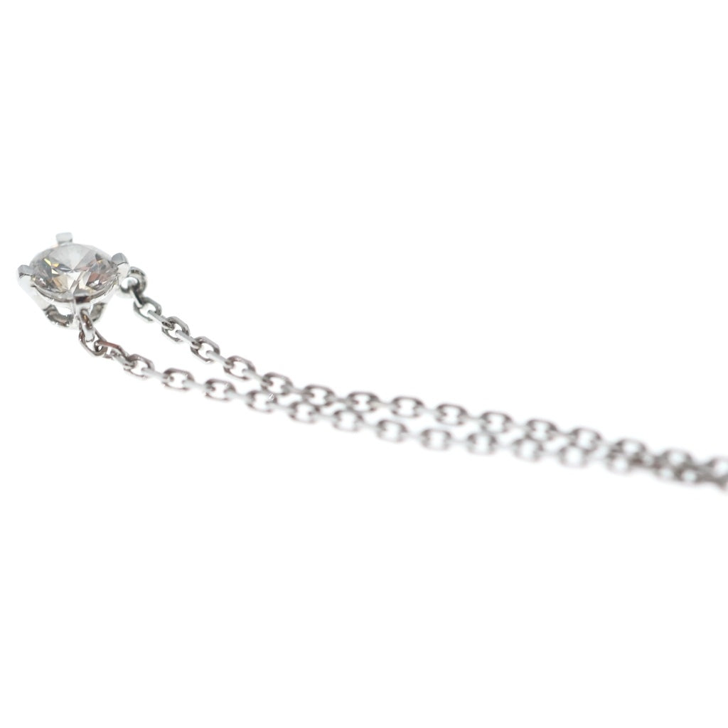 Cartier(カルティエ) K18WG 1895 ソリテール 1Pダイヤネックレス シルバー - レディース