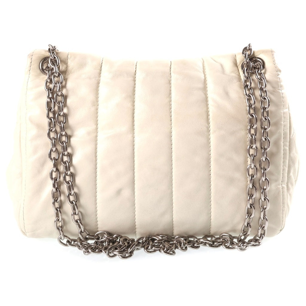 BALENCIAGA(バレンシアガ) MONACO XS レザーチェーンハンドショルダーバッグ ホワイト 781672 レディース