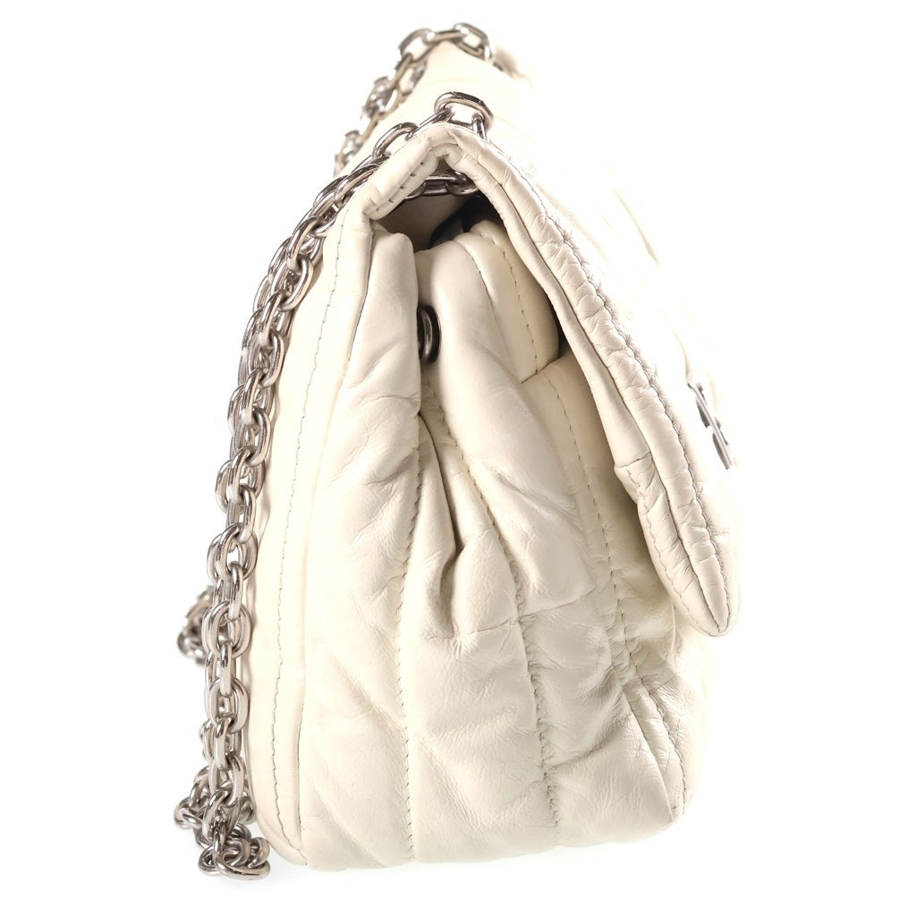 BALENCIAGA(バレンシアガ) MONACO XS レザーチェーンハンドショルダーバッグ ホワイト 781672 レディース