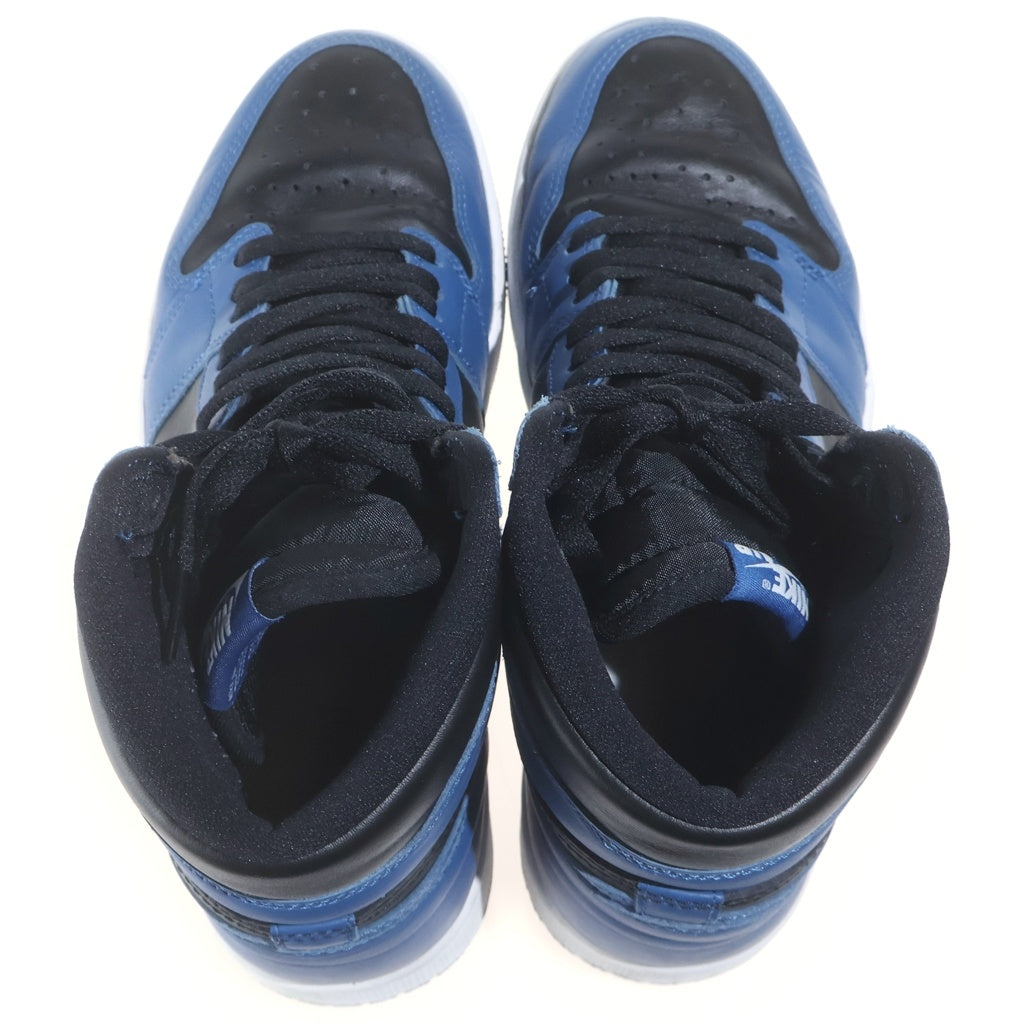 NIKE(ナイキ) Air Jordan 1 Retro High OG Dark Marina Blue エアジョーダン1 レトロ ハイ ダークマリーナブルー ハイカットスニーカー US8.5/26.5cm ブルー/ブラック 555088-404