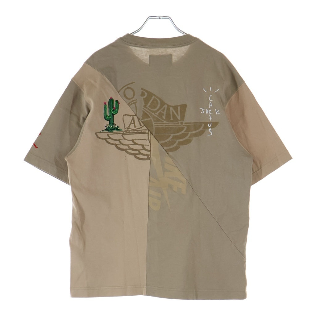 JORDAN BRAND(ジョーダンブランド) ×Cactus Jack Khaki Desert Tee カクタスジャック デザートカーキ クルーネック半袖Tシャツカットソー CW3168-247