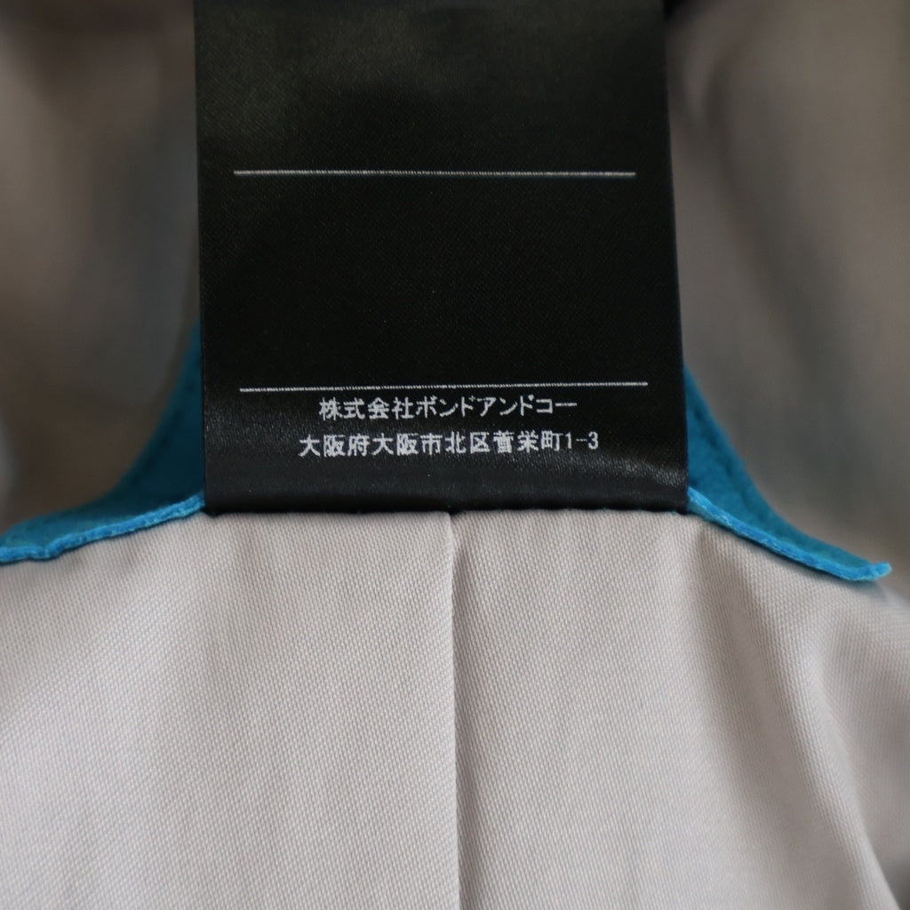 A LEATHER(エーレザー) 26SS SHORT MOTOR JACKET ショート モーター レザージャケット ブルー AUJ2608