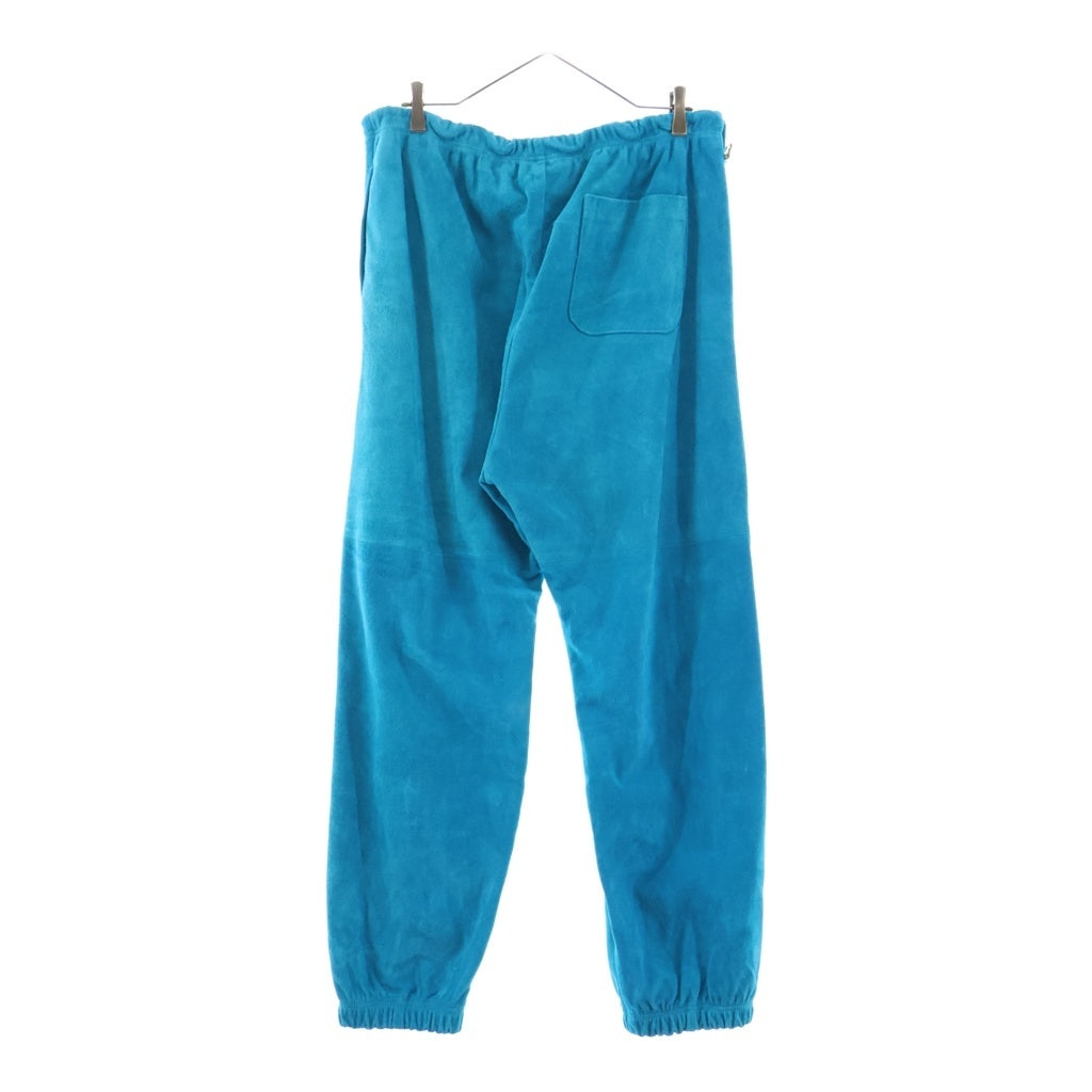 NO BRAND(ノーブランド) A LEATHER (エーレザー) 25SS Sweat Pants レザージョガーパンツ ブルー ARP2508