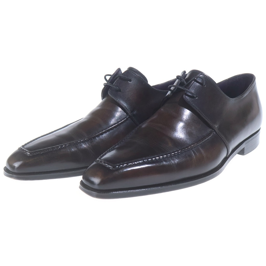 Berluti(ベルルッティ) スクエアトゥ Uチップ パティーヌレザーシューズ ブラウン