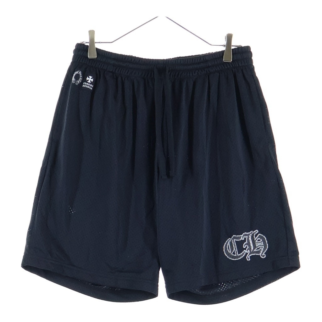 CHROME HEARTS(クロムハーツ) MESH WARM UP JERSEY CHプリントメッシュハーフパンツ ブラック