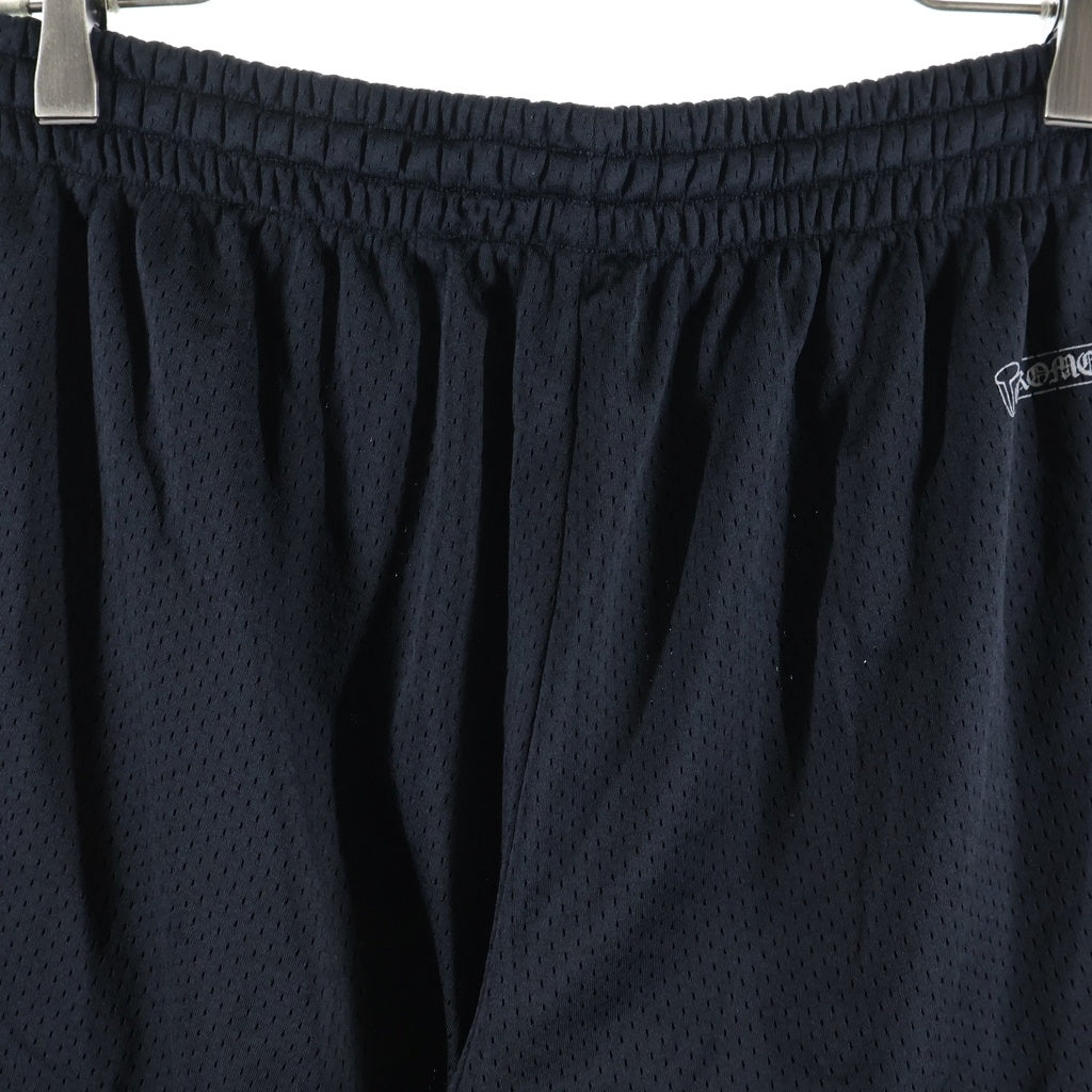 CHROME HEARTS(クロムハーツ) MESH WARM UP JERSEY CHプリントメッシュハーフパンツ ブラック