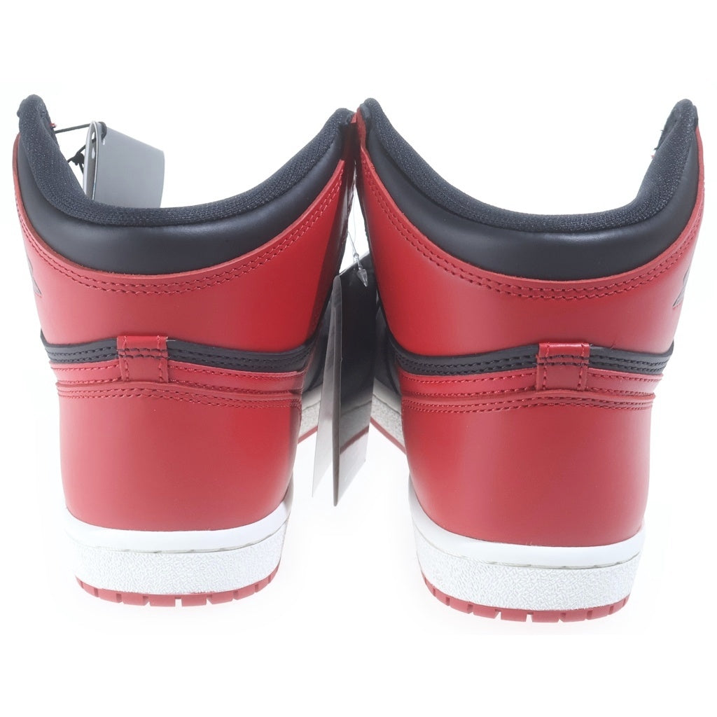 NIKE(ナイキ) Air Jordan 1 High Bred (2025) エアジョーダン1 85 ブレッド ハイカットスニーカー ブラック/レッド US9.5/27.5cm HV6674-067