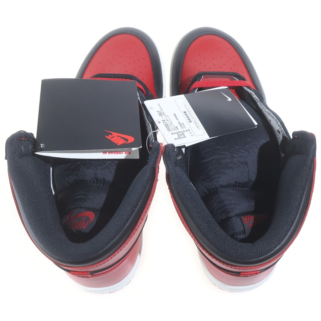 NIKE(ナイキ) Air Jordan 1 High Bred (2025) エアジョーダン1 85 ブレッド ハイカットスニーカー ブラック/レッド US9.5/27.5cm HV6674-067
