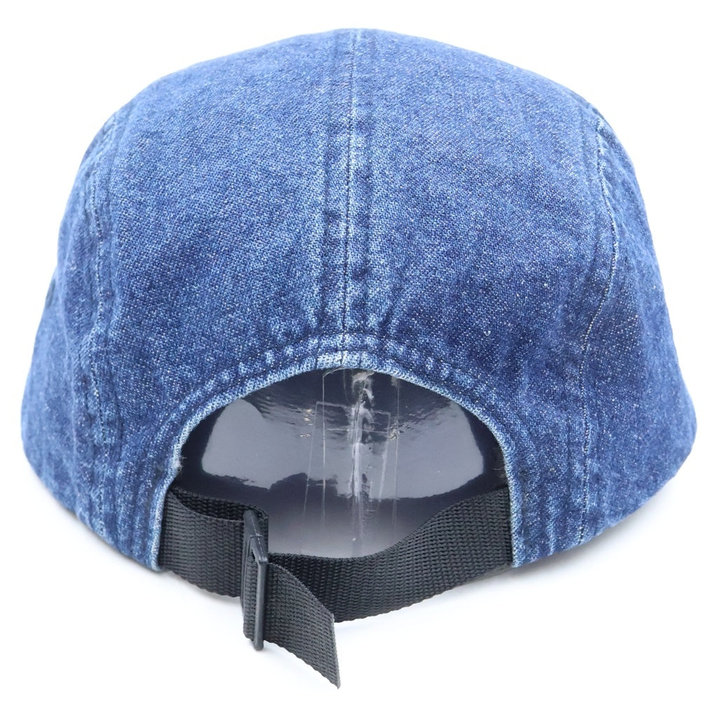 SUPREME(シュプリーム) 18SS Metal Plate Camp Cap メタルプレート ボックスロゴ デニムキャンプキャップ インディゴ