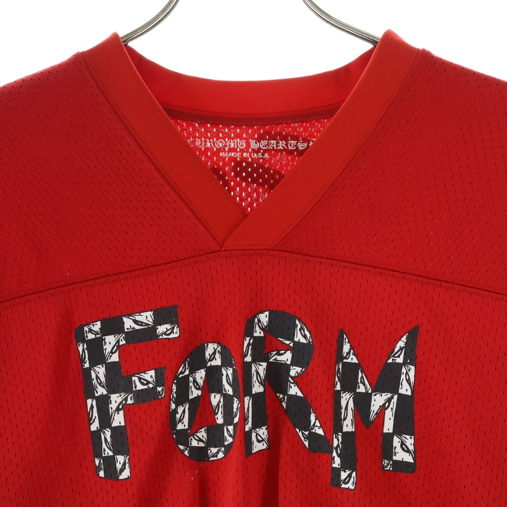CHROME HEARTS(クロムハーツ) PPO FORM TEAM MESH WARM UP JERSEY TEE MATTY BOY プリントメッシュTシャツ レッド