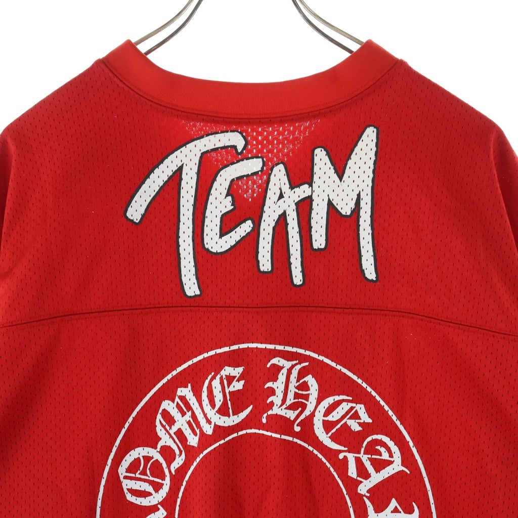 CHROME HEARTS(クロムハーツ) PPO FORM TEAM MESH WARM UP JERSEY TEE MATTY BOY プリントメッシュTシャツ レッド