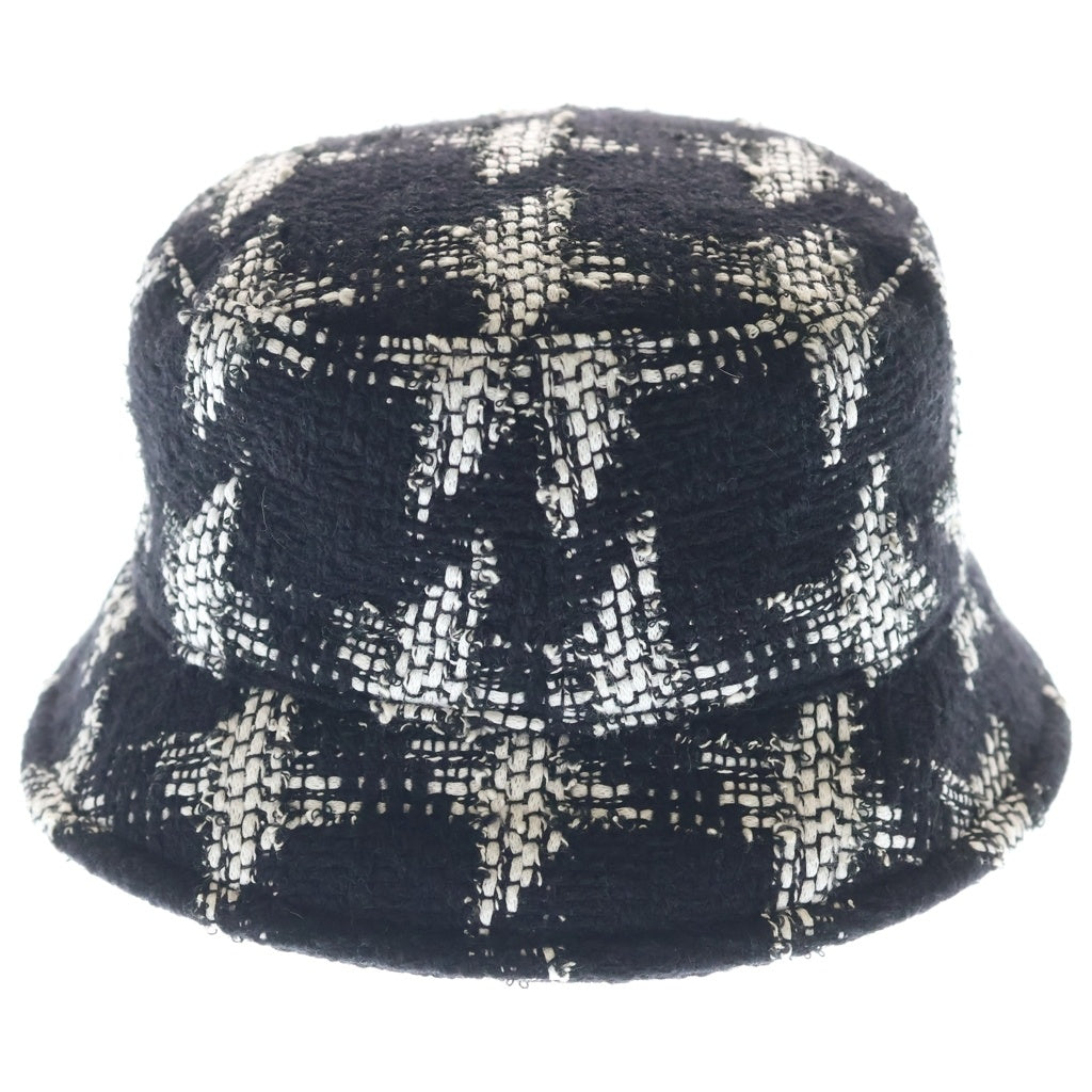 CHANEL(シャネル) Tweed Bucket Hat ツイードバケットハット ブラック/ホワイト レディース