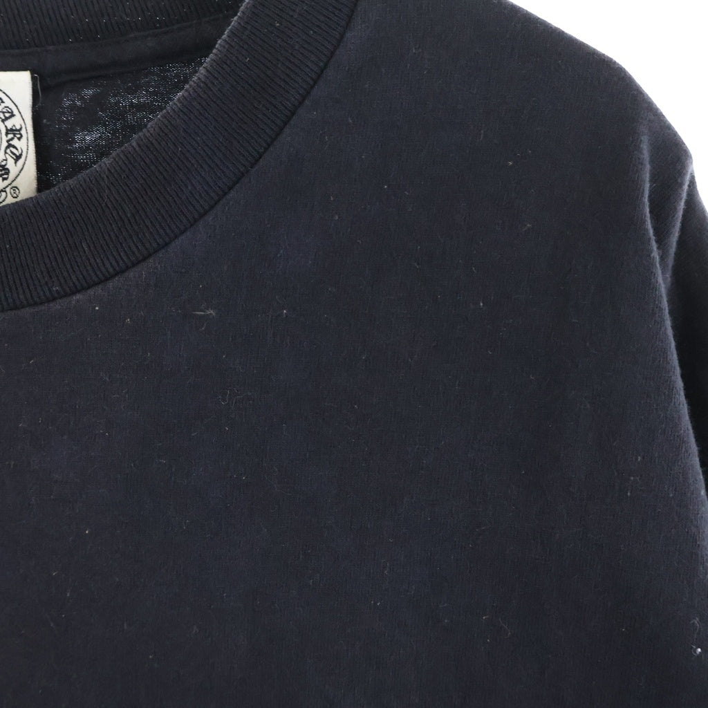 CHROME HEARTS(クロムハーツ) OLD L/S TEE CHプラス刺繍 バックスクロール クルーネック長袖Tシャツカットソー ブラック/レッド