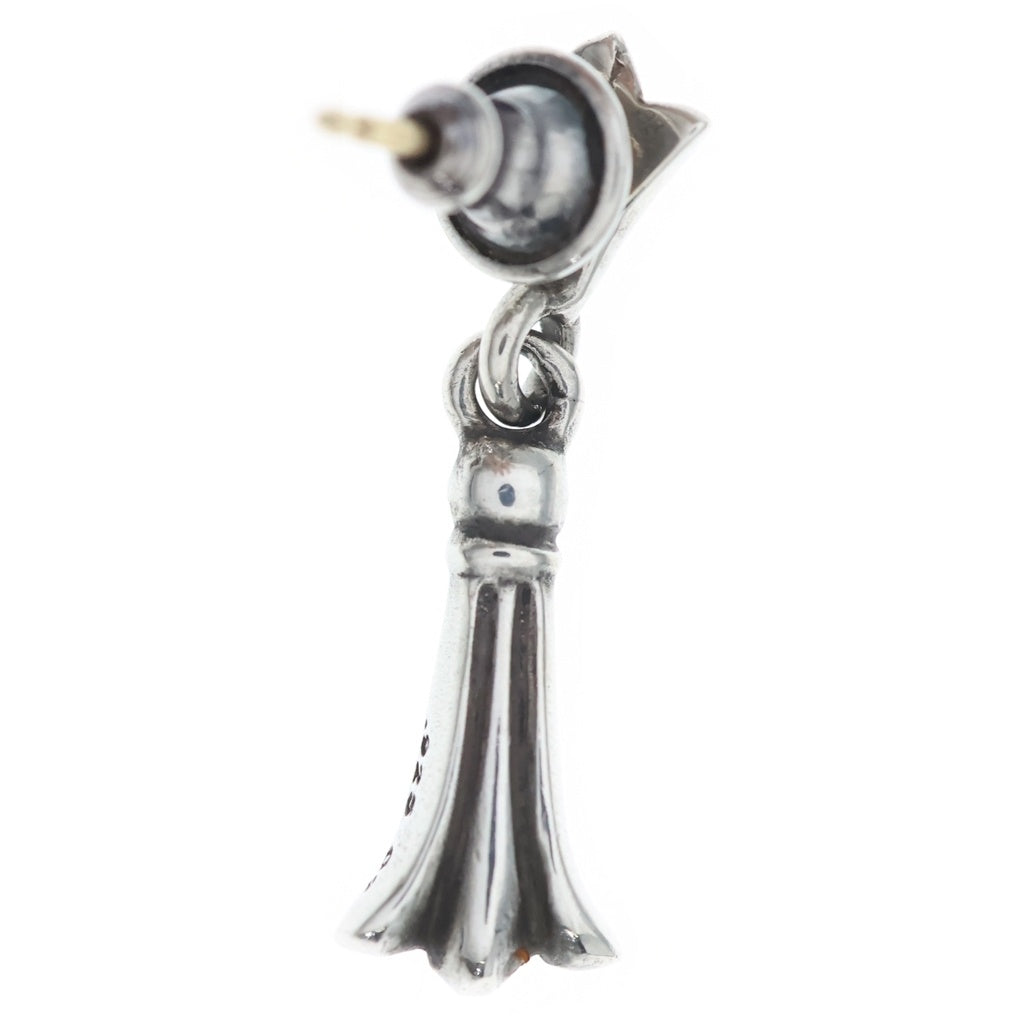 CHROME HEARTS(クロムハーツ) CRSSTAL DRP クロステイル ドロップピアス シルバー