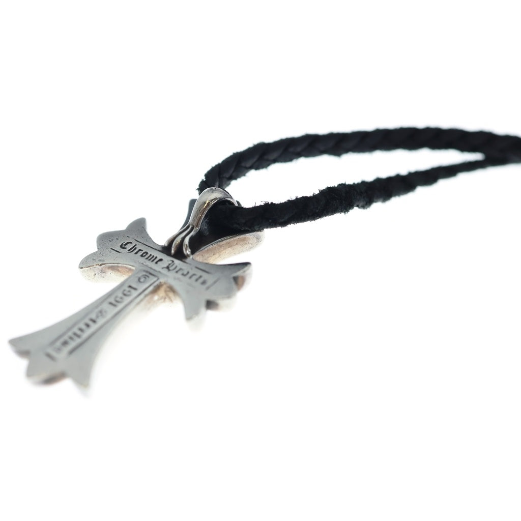 CHROME HEARTS(クロムハーツ) CH CRS SMLスモールCHクロス BC ボロチップブレイド ネックレス シルバー BCA220