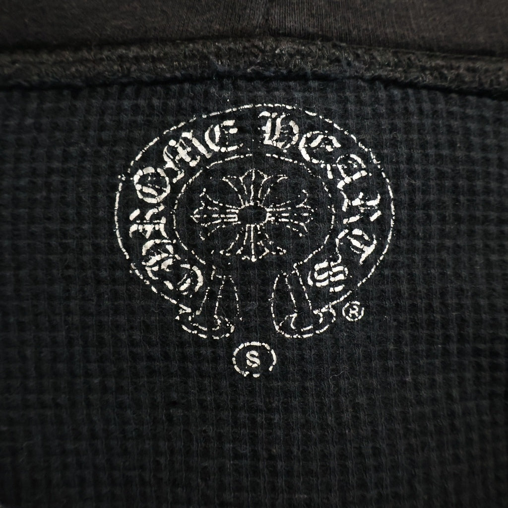 CHROME HEARTS(クロムハーツ) CH PLUS ZIP Hoodie CHプラス 裏地サーマル ダガージップ スウェットパーカー ブラック