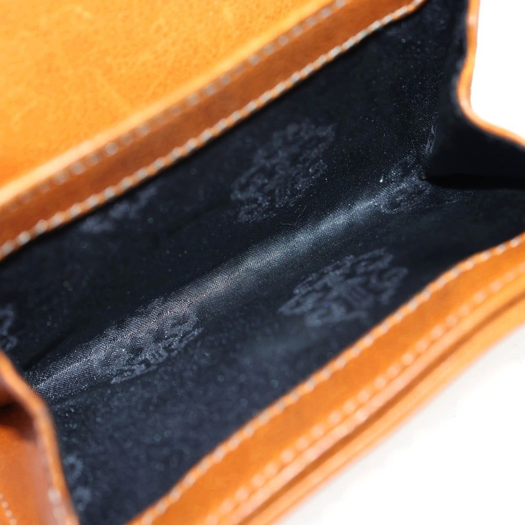 CHROME HEARTS(クロムハーツ) TINY WALLET タイニーレザーウォレット CHプラスボタン 財布 ブラウン