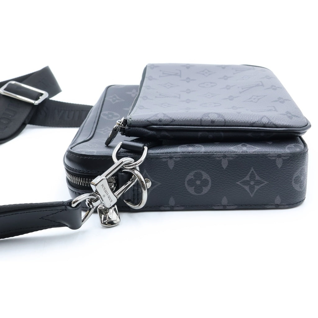 LOUIS VUITTON(ルイヴィトン) モノグラム エクリプストリオ メッセンジャー ショルダーバッグ ブラック/グレー M69443/DR3280 レディース