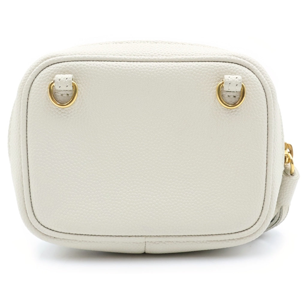 YVES SAINT LAURENT(イヴサンローラン) BABY LOU ベイビールー プレートロゴ チェーンショルダーバッグ ホワイト 635088 レディース