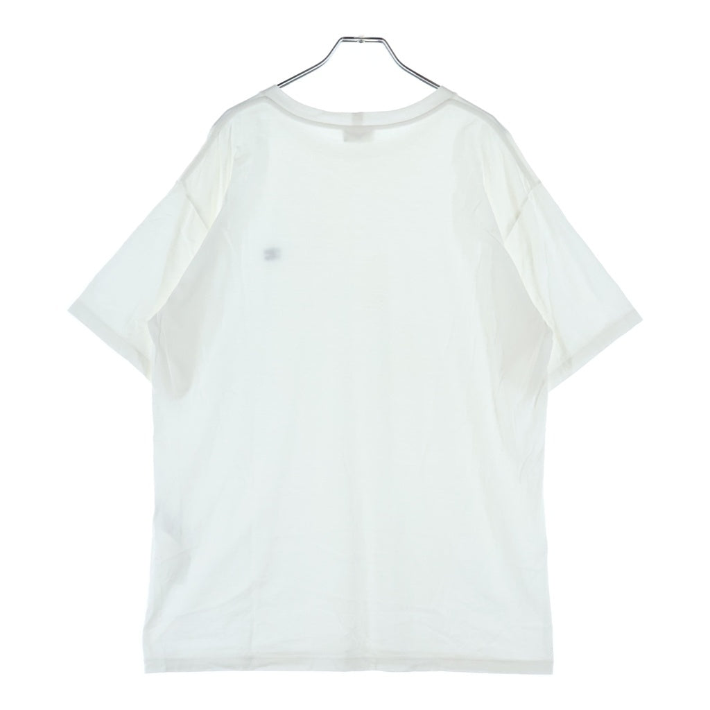 CELINE(セリーヌ) トリオンフロゴ刺繍 クルーネック半袖Tシャツカットソー ホワイト 2X04I671Q.01OB