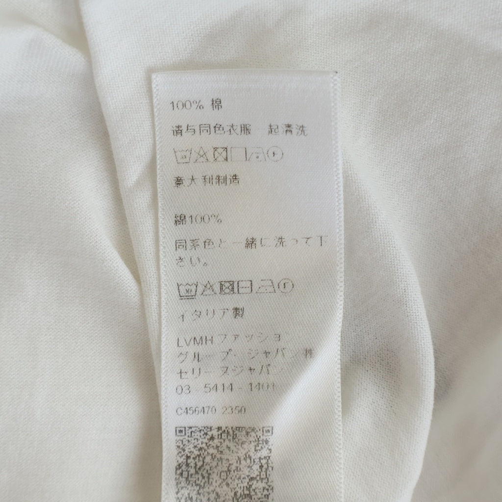 CELINE(セリーヌ) トリオンフロゴ刺繍 クルーネック半袖Tシャツカットソー ホワイト 2X04I671Q.01OB