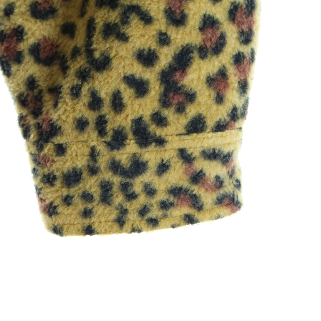 SUPREME(シュプリーム) 23AW Fleece Zip Up Hooded Shirt Leopard ボアジャケット レオパード イエロー