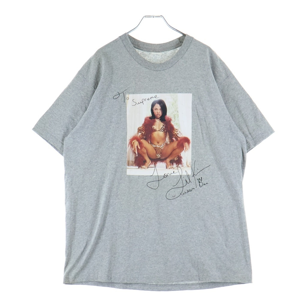 SUPREME(シュプリーム) Lil Kim Tee 両面プリントクルーネック半袖Tシャツカットソー グレー