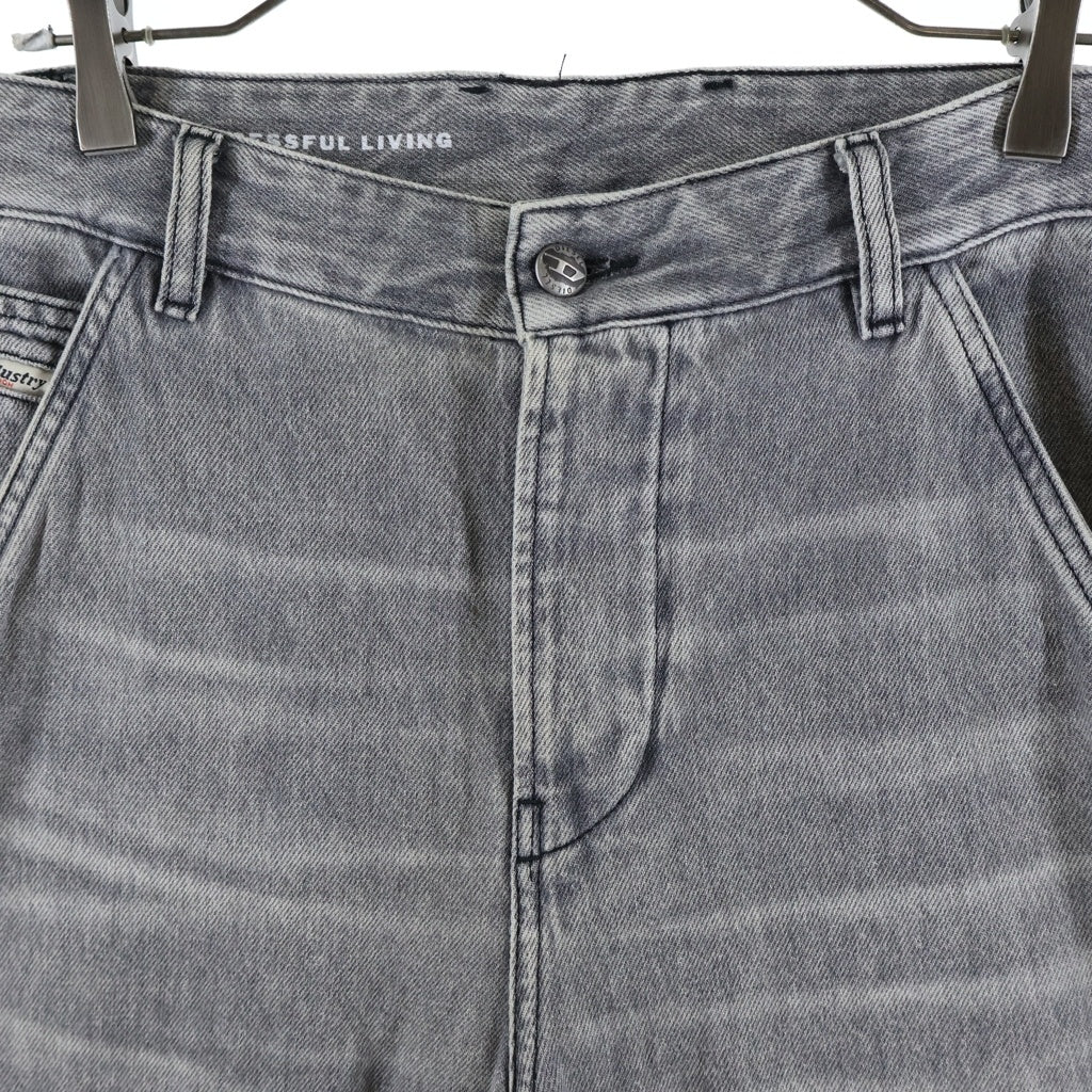 DIESEL(ディーゼル) D-SIRE-CARGO-D ルーズフィットボタンフライカーゴパンツ グレー A13317