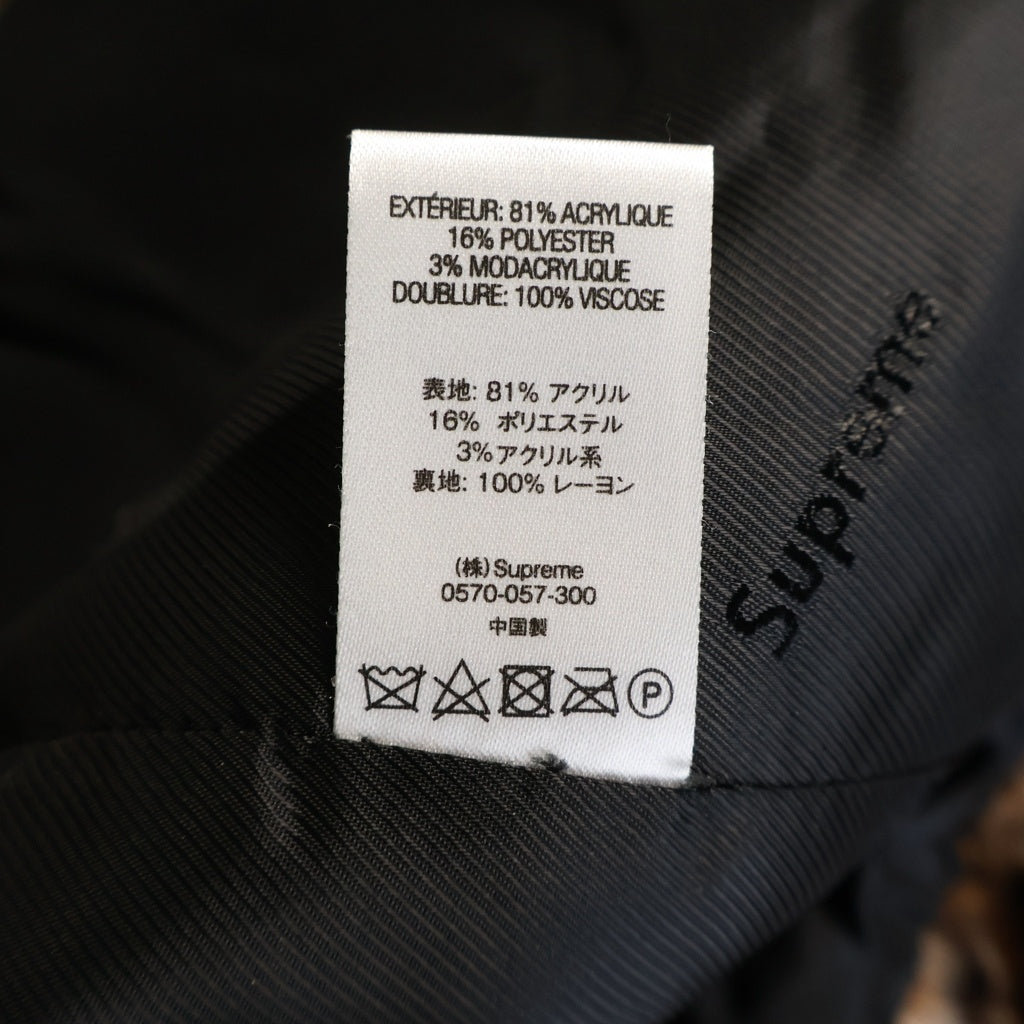 SUPREME(シュプリーム) 21SS Bandana Faux Fur Bomber Jacket ペイズリー ファージャケット ブラウン