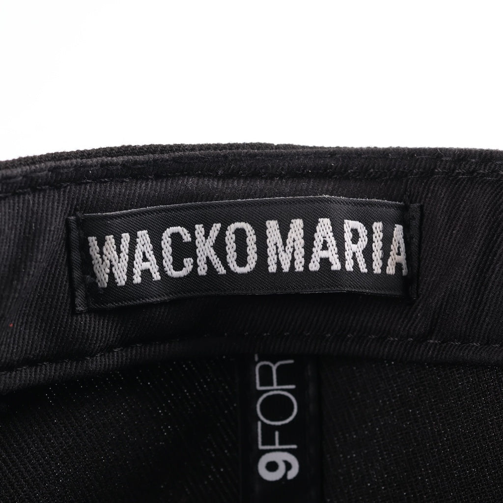 NEW ERA(ニューエラ) ×WACKO MARIA ワコマリア WMロゴ ベースボールキャップ ブラック