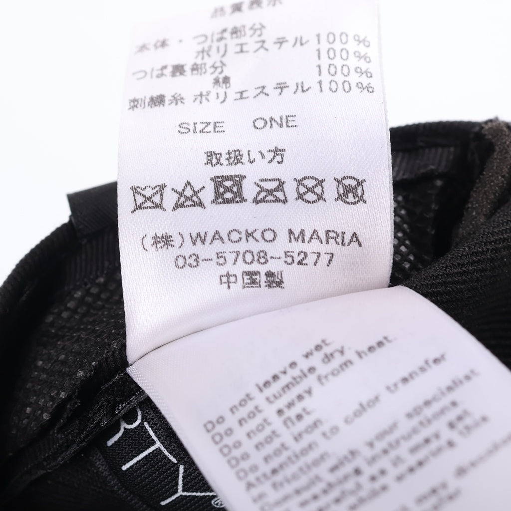 NEW ERA(ニューエラ) ×WACKO MARIA ワコマリア WMロゴ ベースボールキャップ ブラック