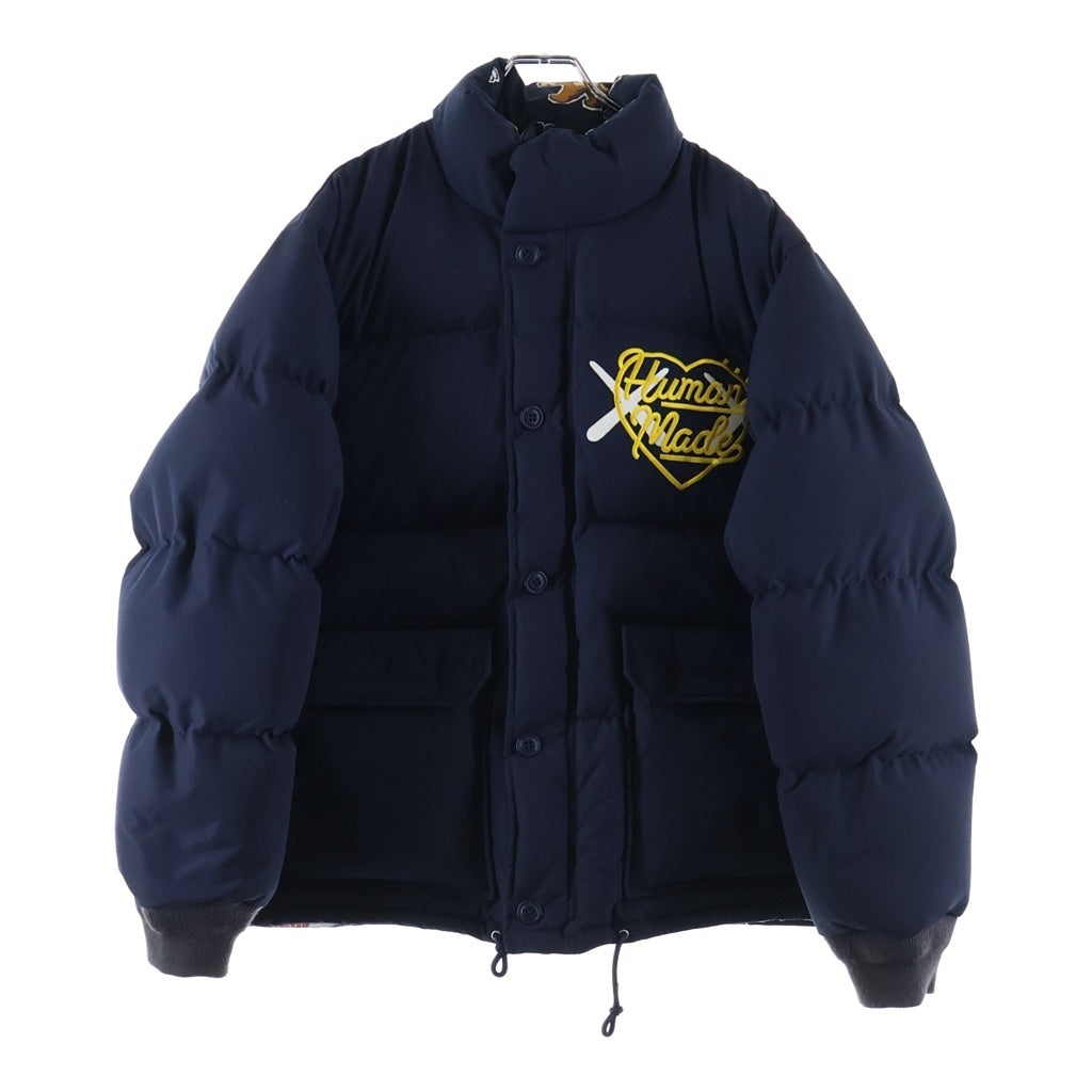 HUMAN MADE(ヒューマンメイド) 23AW ×KAWS MADE DOWN JACKET カウズ メイド リバーシブルダウンジャケット ネイビー