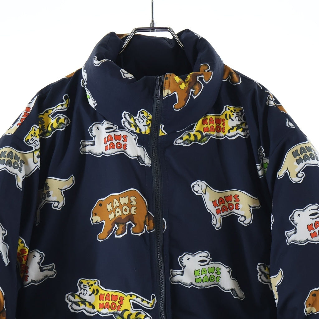 HUMAN MADE(ヒューマンメイド) 23AW ×KAWS MADE DOWN JACKET カウズ メイド リバーシブルダウンジャケット ネイビー