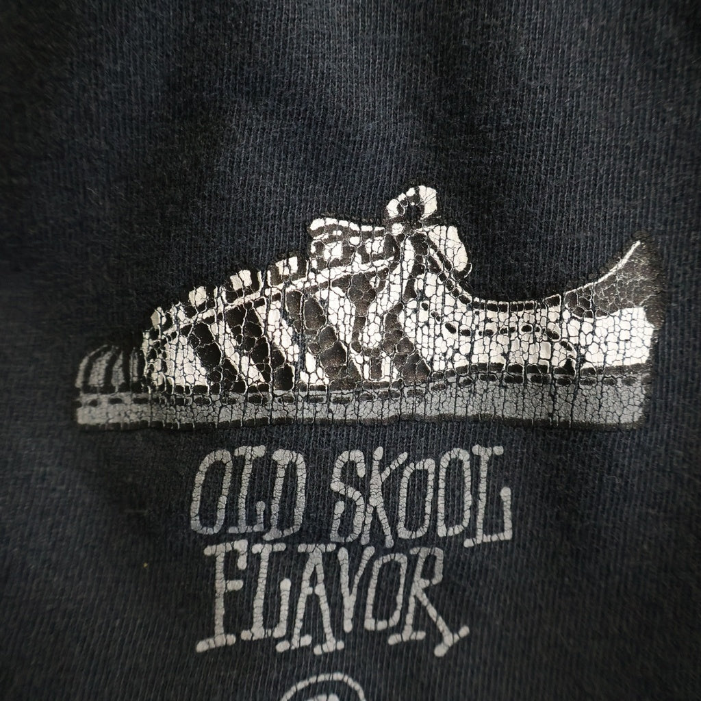 STUSSY(ステューシー) 90s OLD SKOOL FLAVOR SUPERSTAR オールドスクール スーパースター 両面プリント クルーネック半袖Tシャツカットソー ブラック